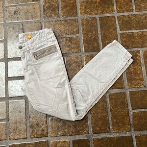 Anthropologie Pilcro Tan Zipper Pocket Skinny Leg Pant